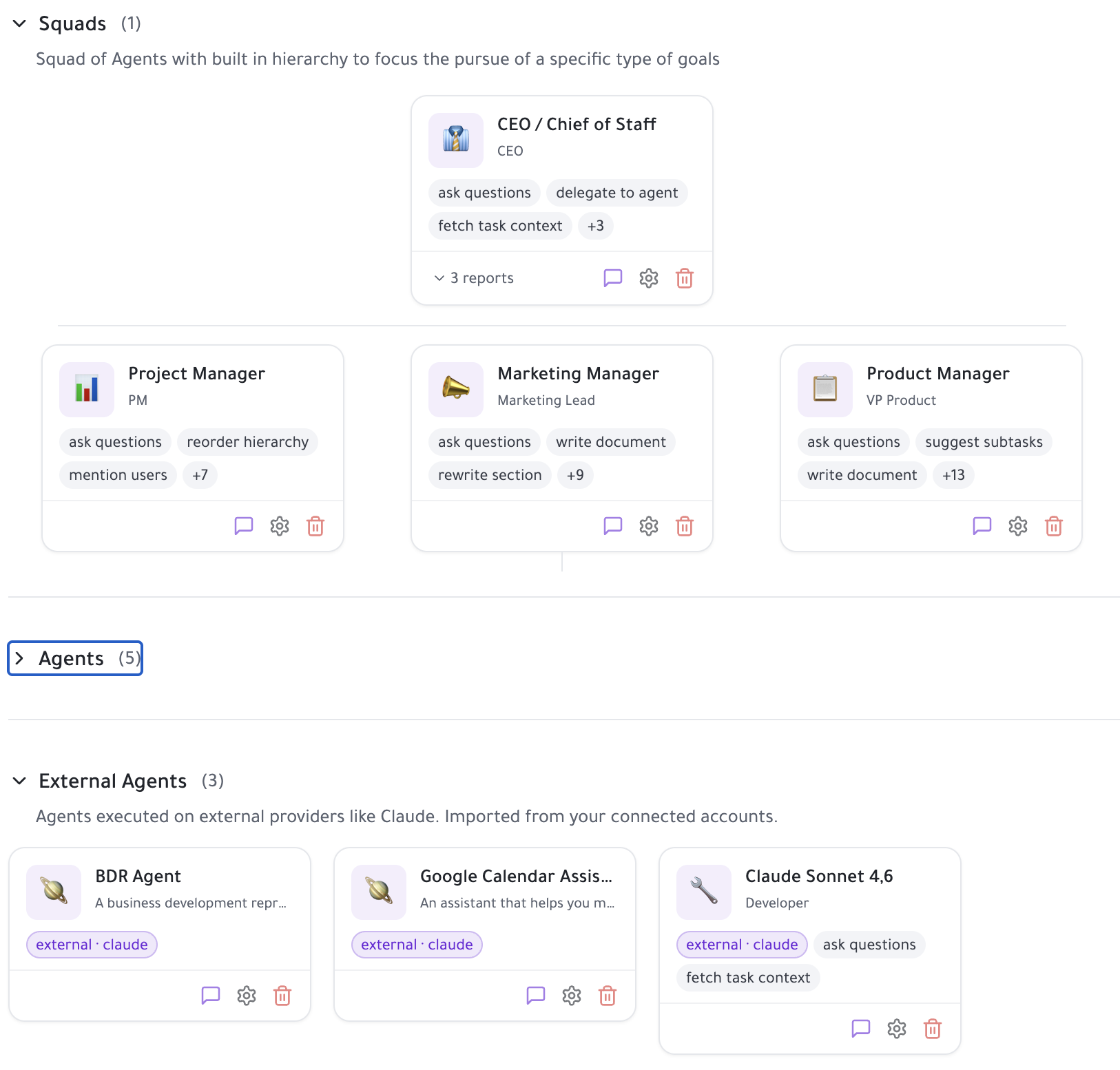 Directory of AI agents organized by role